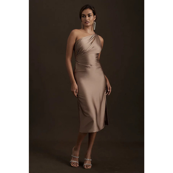 ivory white bridesmaid dresses Amazon.com: Aosadin Women's One Shoulder with Bow Long Ruched Satin A Line Formal Dresses with Slit for Wedding Guest 16 : Clothing, Shoes & Jewelry High Waist Body Type_Pear Neck Size:17 House of CB Valentine’s